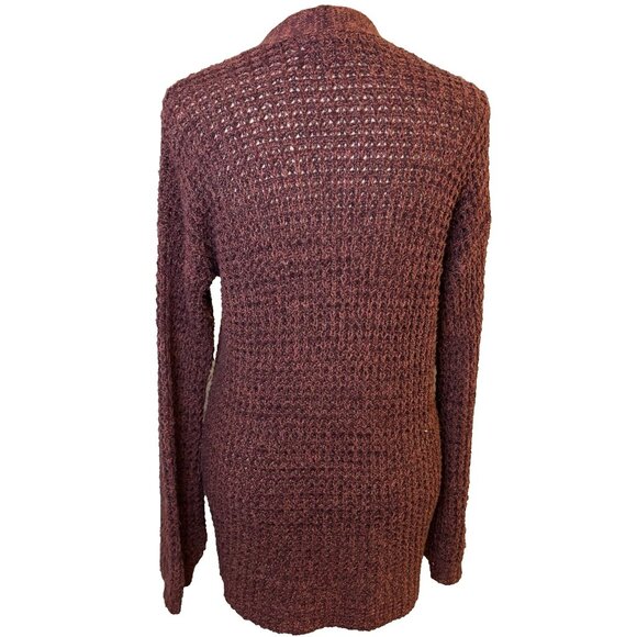 American Eagle Cozy Waffle-Knit Cardigan Sweater Rust Color Women's Size XS #236 - Picture 3 of 7